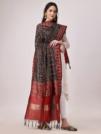 KAPAAHA Women's  Woven Silk Bandhani Patola Dupatta, Width 45 inch, Length 2.5 meter