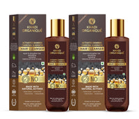 Khadi Organique Activated Bamboo Charcoal Hair Cleanser For Hair Growth, Purifies Your Scalp, Deep Cleansing (Pack Of 2) 400 ml