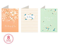 American Greetings Sympathy Cards Assortment, 6 Nature-Inspired Designs (48-Count)