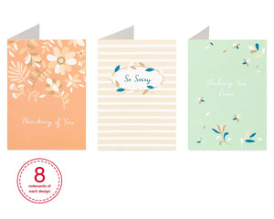American Greetings Sympathy Cards Assortment, 6 Nature-Inspired Designs (48-Count)