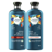 Herbal Essences bio:renew Argan Oil of Morocco CONDITIONER, 400ml | No Parabens No Colourants & Herbal Essences bio:renew Argan Oil of Morocco SHAMPOO, 400ml