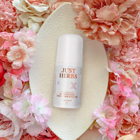 Just Herbs Unisex Vanilla Under Arm Roll On Deodorant - 50 Ml & Tinted Lip Balm 4 G (Beetroot) Combo, 2 Count