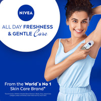 Nivea Deodorant Roll On, Fresh Natural for Unisex, 50ml (Pack of 2)
