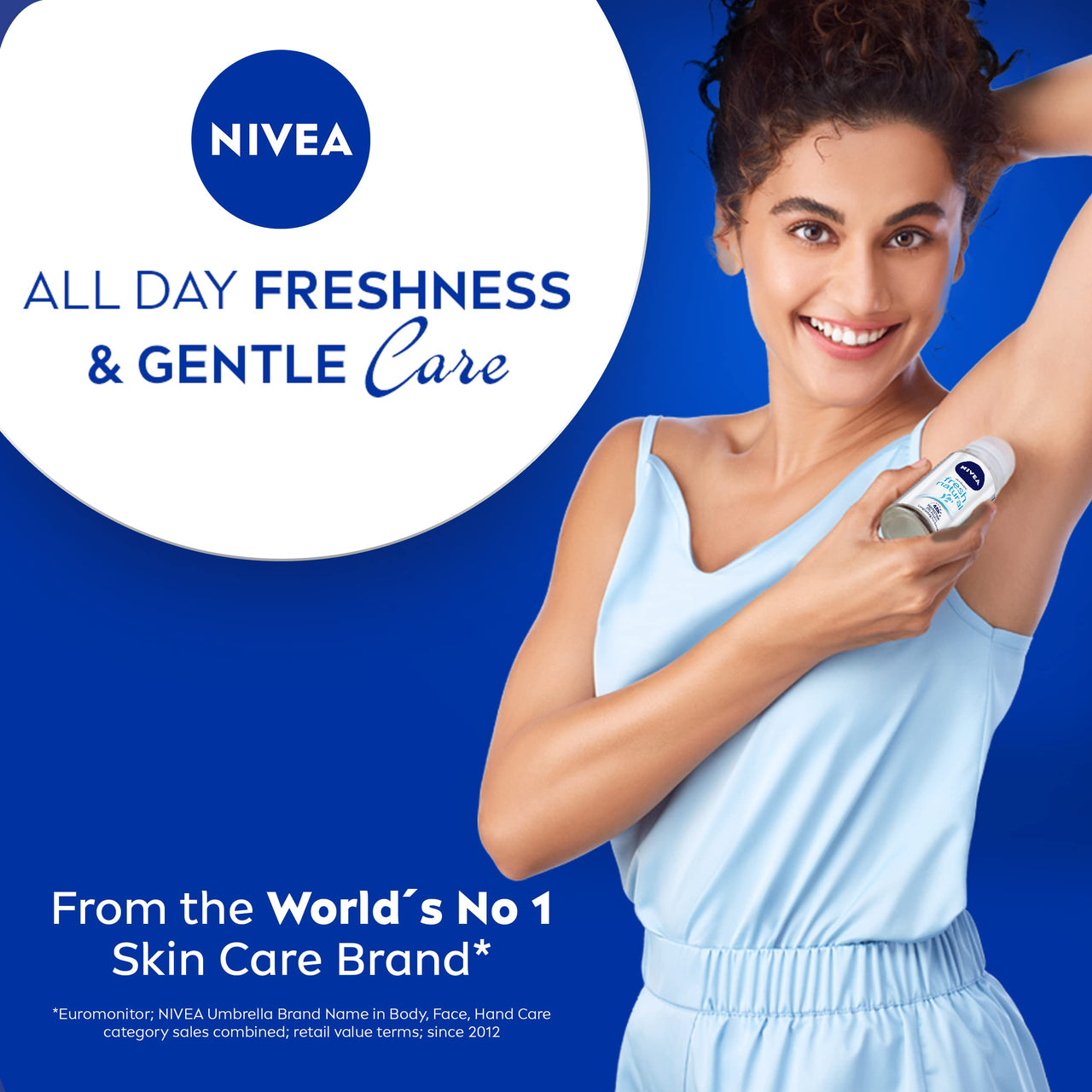 Nivea Deodorant Roll On, Fresh Natural for Unisex, 50ml (Pack of 3)