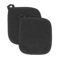 100% Cotton Terry Pot Holders For Kitchen, 2-Pack, 8.5