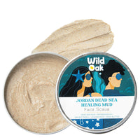 WildOak Jordan Dead Sea Mud Face Scrub | 2% Niacinamide | Deep Cleansing & Exfoliation | Removes Dead skin & Impurities | Fights Acne & Aging | De-Tan & Brightens | Pore Refining & Oil control | 100g