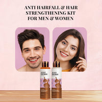 Just Herbs Anti Hairfall Control Kit (Shampoo 100ml+Conditioner100ml) with Goodness of Natural Vitamin E, Bhringraj & Black Onion Seed for Shiny, Smooth Hair - All Hair Types