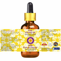 Deve Herbes Pure Chironji Oil (Buchanania latifolia) with Glass Dropper | Cold Pressed | Natural | Undiluted | For Diluting Essential Oils | For Skin & Massage | Men & Women | 5ml
