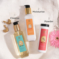 Forest Essentials Baby Powder Dasapushpadi | Natural, Talc-Free & Ayurvedic | Made with Cornstarch | Safe & Natural | Highly Absorbant and Soothing for Baby Skin
