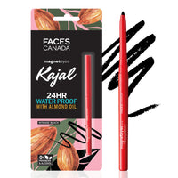 FACESCANADA Magneteyes Kajal - Black, 0.35g Almond Oil & Vitamin E & Ultime Pro Intense Gel Kajal With Smudger & Sharpener - Black, 1.2g Matte Finish
