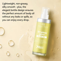 Botanic Hearth Timeless Glow Body Oil 100 ml - Anti-Aging Hydrating Oil with Vegan Collagen, Sprout Stem Cell Extract, Mango Butter, Grapeseed & Lemon Oil for Soft & Youthful Skin for Men & Women - in a Premium Glass Bottle
