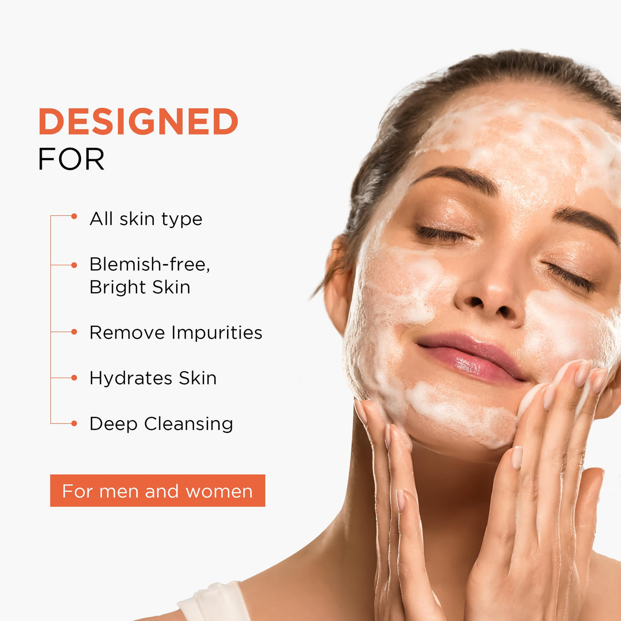 Oshea Herbals Papayaclean Anti Blemishes Gel Face Wash for Women & Men | Hydrating Face Wash for All Skin Types | Lightens Blemishes & Brightens Skin with Papaya Extracts & Vitamin E - 100gm (Pack of 2)