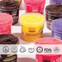 Bryan & Candy Coconut & Lemon Sugar Body Scrub PH 5.5 For Tan Removal & Exfoliation | For Women & Men |Coconut oil, Lemon peel oil, Oatmeal, Macadamia and Argan oil for smooth skin - 250g