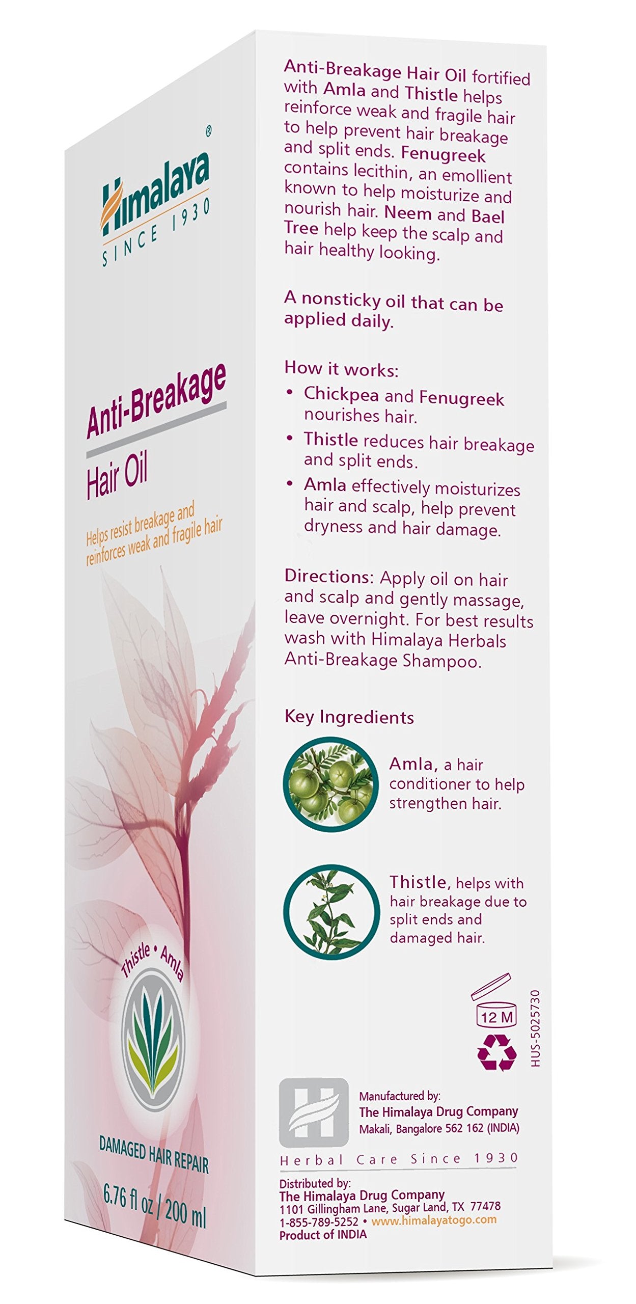Himalaya Herbals Honey and Cream Soap, 125g (Pack of 6) And Himalaya Herbals Anti Hair Fall Hair Oil, 200ml