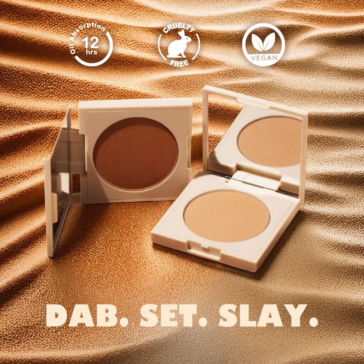 Estelar Matte Compact Powder with SPF 15 Protection, Absorbs Oil and Sweat, Long Lasting Freshness for Upto 12 Hours, Evens Tone, Non Sticky, Non Greasy, Empower Beige, For All Skin Types, 8gms