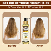 Khadi Omorose Argan Hair Oil - Controls Hair Fall, Makes Hair shiny and Strong (100 ml), (With Argan, Jojoba, Almond, Castor, Olive, Sesame Oil)