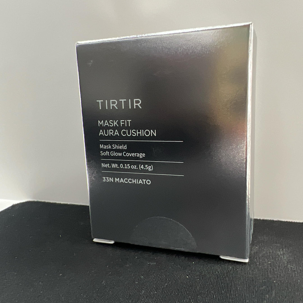 TIRTIR Mask Fit Aura Cushion Foundation, Full coverage, Skin fit, Satin Glow Finish, Korean Cushion Foundation #33N MACCHIATO, 4.5g