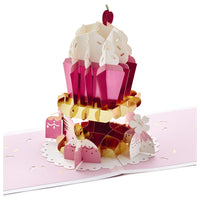 Hallmark Signature Paper Wonder Pop Up Birthday Card (Cupcake, Sweet Day), Model Number: 1299RZH1142 Pop Up, Cupcake, Sweet Day