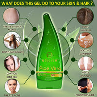 Newish Pure Organic Aloe Vera Gel 130ml – Natural Hydration for Face, Skin & Hair | Soothing, Nourishing & Hair Growth Support | Men & Women