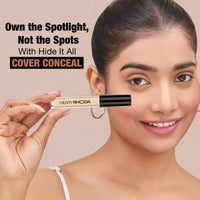 Hilary Rhoda Hide It All Cover Conceal | Conceals Masks, Scars & Dark Circles | High Coverage Concealer | With Shea Butter | Matte Finish | Cruelty-Free & Vegan (Natural - Shade 4, 3.7ml)