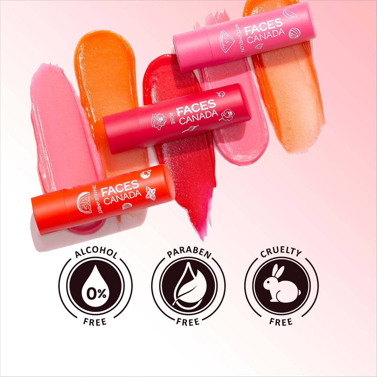 FACES CANADA Color Lip Balm - Rose Petal 03, 4.5g | Red Tint | 12HR Moisture | SPF 15 | Shea Butter, Vitamin C & E Enriched | Hydrating & Nourishing For Dry Chapped Lips | Softens Lips