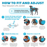 Outward Hound Dawson Swim Blue Dog Life Jacket, Small Dawson (Warmth) Small (Chest Girth: 16