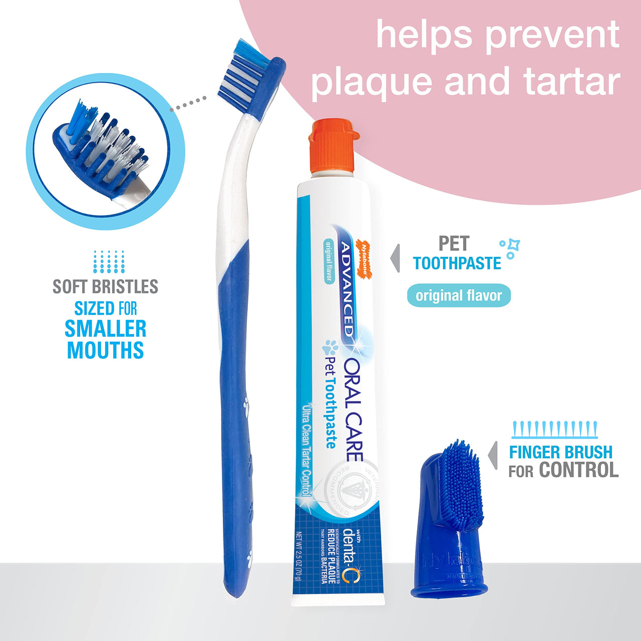 Nylabone Advanced Oral Care Puppy Dental Kit Puppy Original 3 Count 1 Count (Pack of 1)