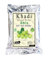 Khadi Natural Herbal Natural Hair Shampoo With Herbal Amla Powder | Control Hair Loss & Breakage | Strengthening Healthy Hair | Paraben & Sulphate Free 100% Natural & Organic Shampoo 100Gm