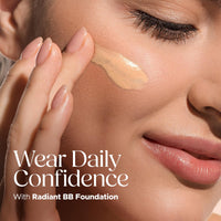 Hilary Rhoda Radiant BB Foundation | Ultra-Creamy & Lightweight Formula | 9 to 5 Stay | Hides Blemishes & Dark Spots | Blends Easily | Dewy Finish | 60g (Natural| Shade 04)