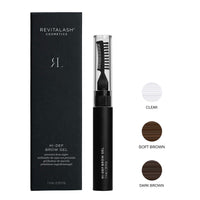 RevitaLash Cosmetics Hi-Def Brow Gel, Soft Brown - Hypoallergenic, Cruelty-Free, Long-Lasting Brow Enhancer | Perfect for Defining and Shaping Eyebrows, Paraben-Free, 7.4 ml 0.25 Fl Oz