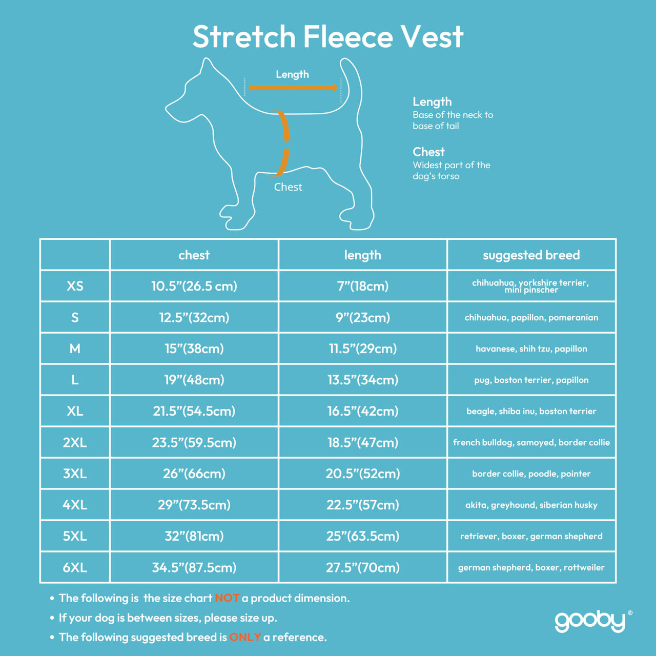 Gooby Stretch Fleece Vest Dog Sweater - Pumpkin, 5X-Large - Warm Pullover Fleece Dog Jacket - Winter Dog Clothes for Small Dogs Boy or Girl - Dog Sweaters for Small Dogs to Dog Sweaters for Large Dogs