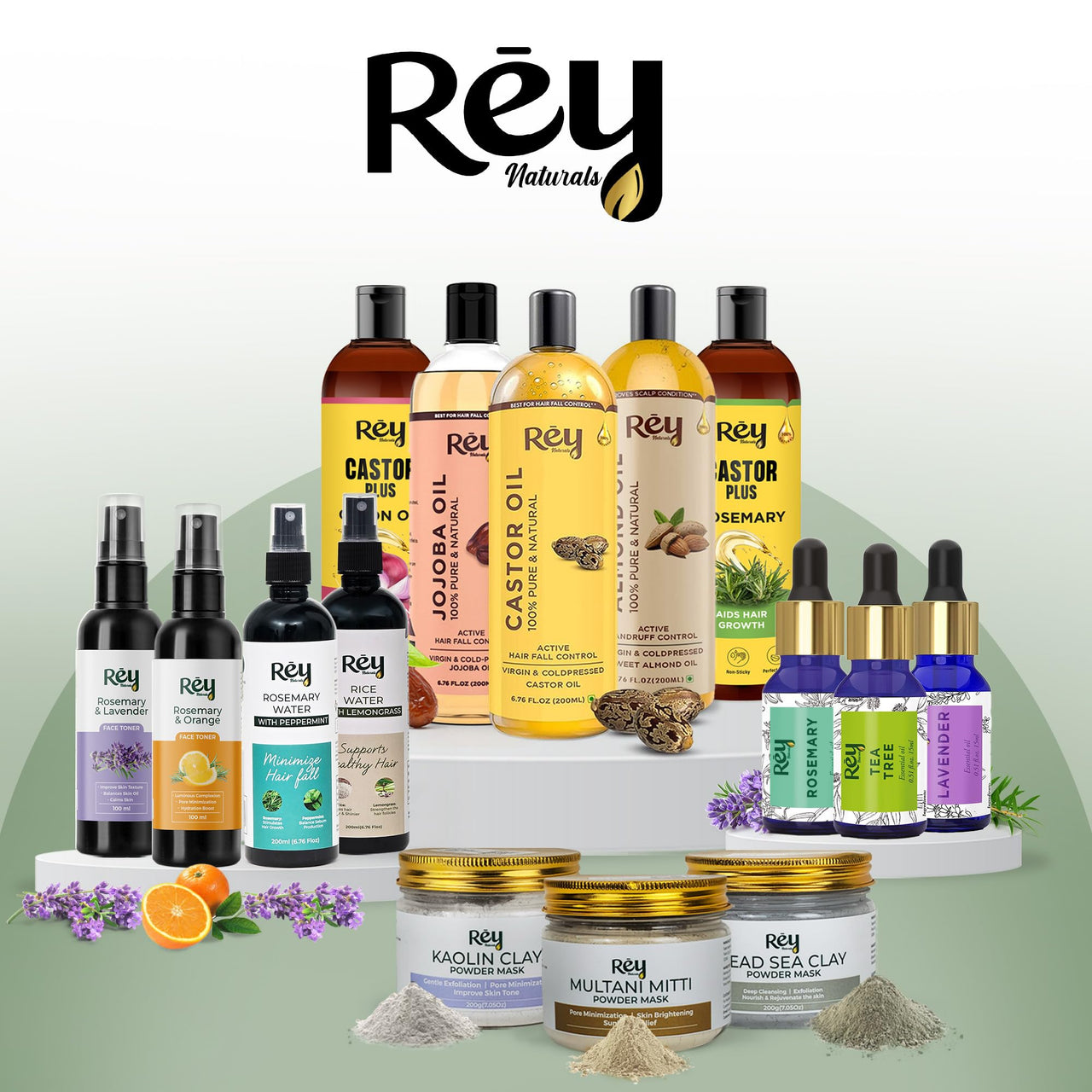 Rey Naturals Cold Pressed Neem Oil For Skin & Hair Growth - 200ml | Pure Neem Oil For Hair Dandruff | Neem Hair Oil For Lice & Nits Removal | Hair Oil Pure For Body Massage & Acne