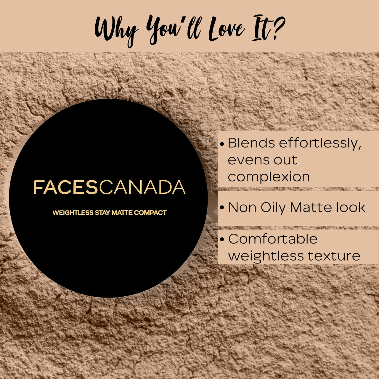 FACES CANADA Dewy Glow Combo - Tinted Moisturizer - Light 01 (18 gm) + Magneteyes Kajal - Black (0.35 gm) + Weightless Stay Matte Compact Powder - Beige 03 (9 gm) | Lightly Tinted BB Cream | Flawless Finish | Waterproof & Smudgeproof