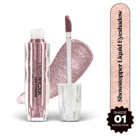 Hilary Rhoda Showstopper Liquid Eyeshadow | Gel-Based Formula | Shimmer Finish | Highly Pigmented | Blends Easily | Create Versatile Looks | 2ml (Moon Pink - Shade 01)