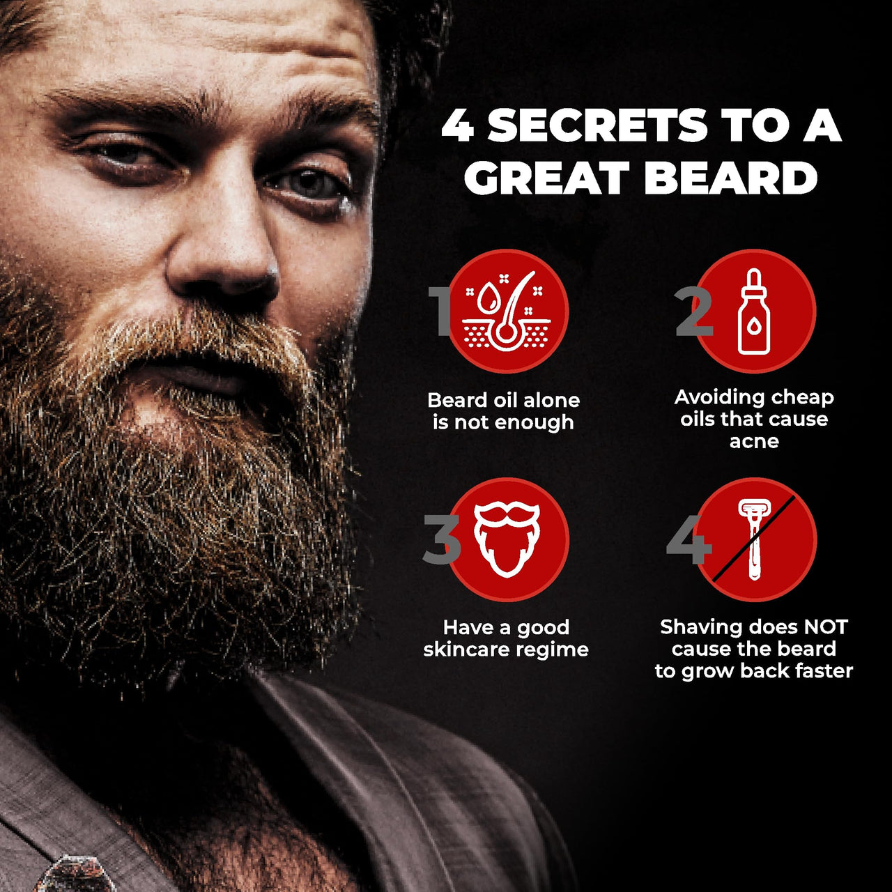 Beardo Godfather Beard Pro Combo |Godfather Beard Oil 30ml, Godfather Beard Wash 100ml, Beard Activator 0.5mm derma roller | Gift for men