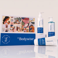 Be Bodywise Winter Glow Gift Pack - With 1% Salicylic Acid Body Wash (250ml), 10% AHA Body Scrub (200g) & 5% Lactic Acid Body Lotion (200ml)