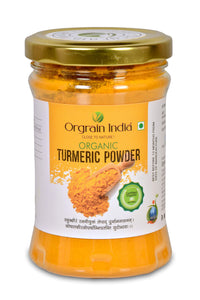 Orgrain India Organic Turmeric Powder 300g (Pack of 2 * 150g) with high Curcumin Content | Immunity Booster | Company-Owned Farmlands | Freshly Ground Haldi Powder | Lab Tested |