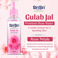 Sri Sri TATTVA shuddhta ka naam Gulab Jal Spray, 100ml (Pack of 6) - Pure Rose Water Mist for Hydrated, Glowing Skin - Premium Toner & Cleanser for Soft, Smooth Skin