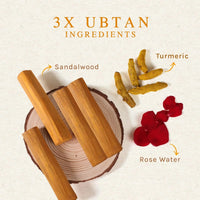 Lotus Herbals Radiance Boost Ubtan Face Cream SPF 20 50gm And Radiance Boost Ubtan Face Wash 100gm | (Pack of 2) Turmeric, Sandalwood and Rose Water| Glowing Skin|Reducing Dark Spots