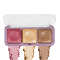 Hilary Rhoda Get Glow Highlighter Palette | Ultra Blendable & Long Lasting | Shimmer Finish & Illuminating Glow | Highly Pigmented & Easy To Blend Shades | 3 Shades in 1 Palette - 15g (Shade - 03)