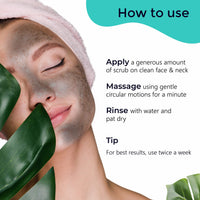 Pilgrim Pack of 2 Face Scrub for De Tan, Exfoliation, Glowing Skin, Blackhead Removal, Dry, Oily, Combination Skin, Men and Women, Vegan, Korean Beauty Secrets, 100g+100g