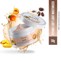 TryOnes Pure Peach Soft Light Moisturizing Cream With Vitamin E For All Skin Types 100% Natural, 0% Chemicals_Peach_50g