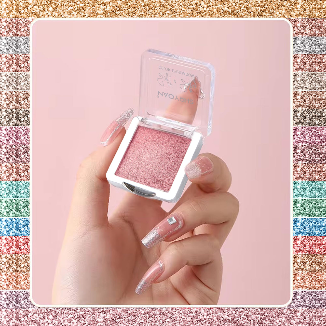 Shryoan Soft And Silky Color Eyeshadow| Shimmer Finish, Highly Pigmented with Mineral Oil | Creative Glam Look Eyeshadow (Shade 09) (5g)