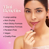 Hilary Rhoda Trap Of Matte 6 Bullet Mini Lipsticks | Infused with SPF 15 | Long-Lasting Formula & Trendy Lipstick Shades | Paraben-Free & Cruelty-Free | Set of 6-1.5 X 6g