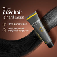 Cuticolor Permanent Hair Color Cream|Dr prescribed|Suitable for Sensitive Skin|Eco Mechanism for Preserving Scalp Health|No Ammonia|No PPD|Enriched with Portulaca & Boseivela Extracts(Black,Pack of 1)