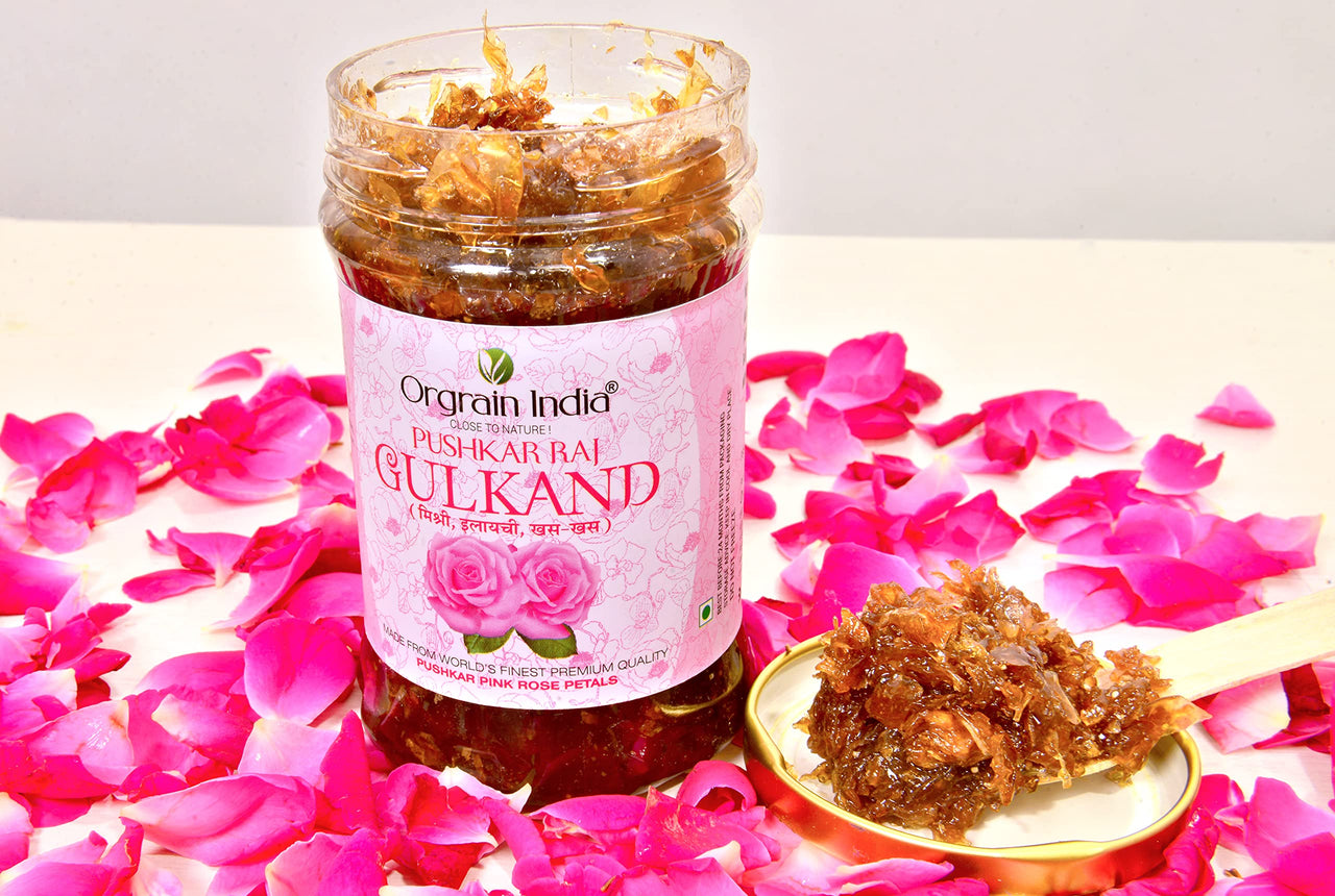Orgrain India Pushkar Raj Gulkand 1.2kg (Pack of 4 * 300g)