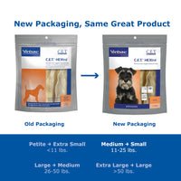 Virbac CET HEXtra Premium Oral Hygiene Chews for Dogs, 11-25 lbs, 8.5 Oz