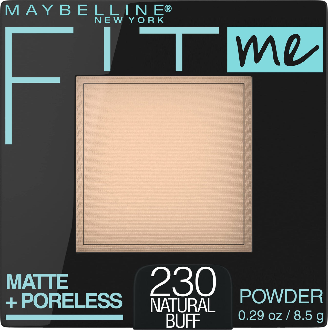 Maybelline New York Fit Me Matte Poreless Powder For All Skin Types, 220 Natural Beige, 8.5G & New York Fit Me Matte Poreless Powder For All Skin Types, 230 Natural Buff, 8.5G
