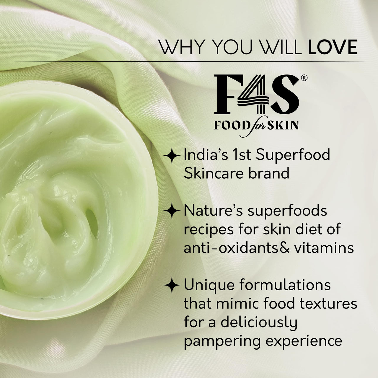 F4S FoodforSkin Body Butter For Skin, Deep Pore Hydration Yoghurt | Superfoods Avocado & Peach Moisturizer |Probiotic Ingredients |Winter Hydration, Skin Repair, Anti-ageing & Glow |All Skin-200 ml