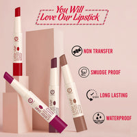 COLORS QUEEN Lipstick Bridal Maroon & Hot Red (Matte)